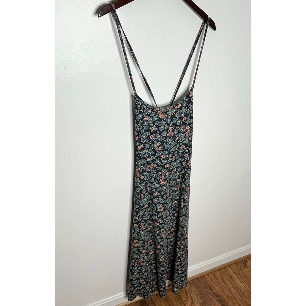 Vintage 90's Y2K No Boundries Midi Dress Womens Medium Ditsy Floral Cottage - Picture 4 of 11